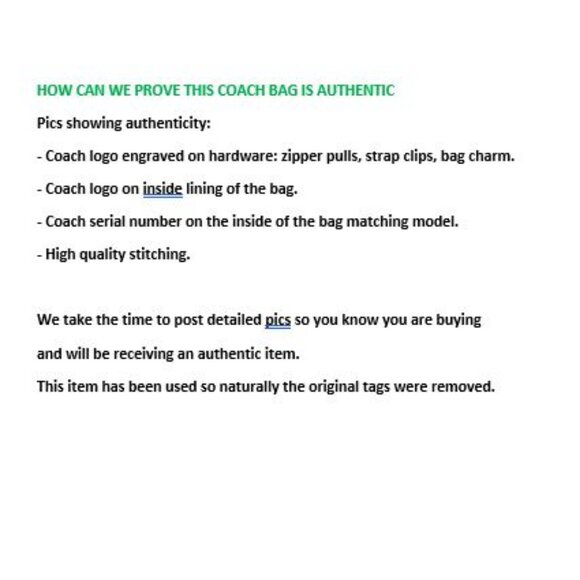 COACH Brook leather flap chain link shoulder crossbody bag - Fuchsia (Defective) - Picture 12 of 14